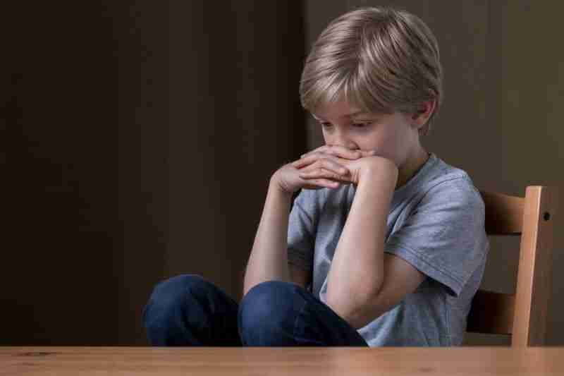 worried little boy