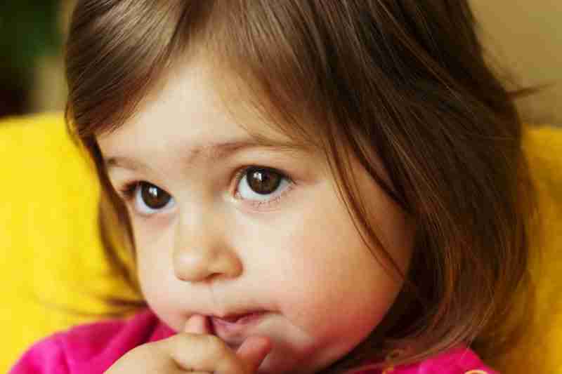 worried little girl