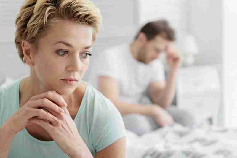 unhappy woman