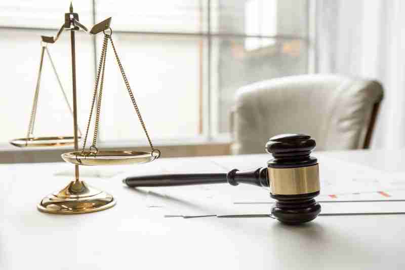 gavel with legal scales