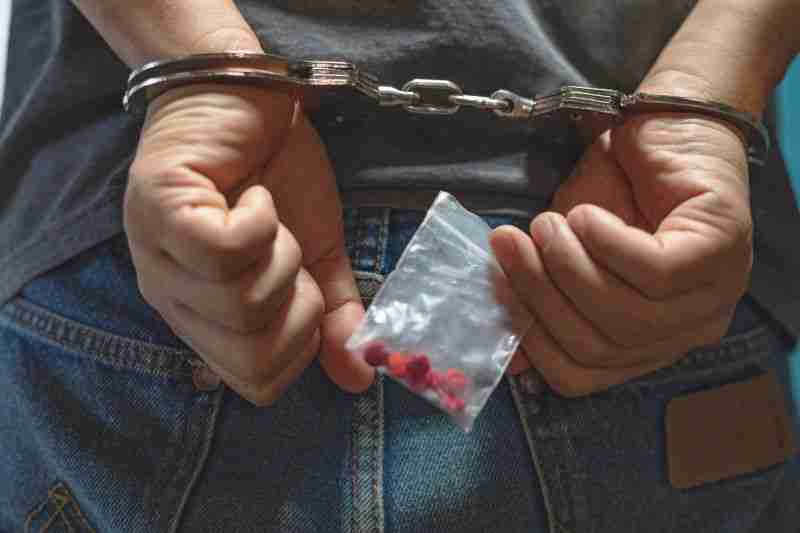 arrested with pills