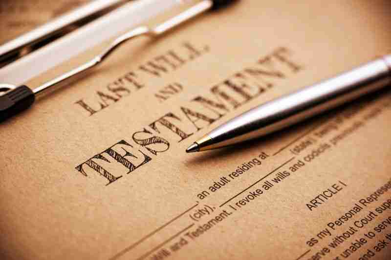 last will and testament