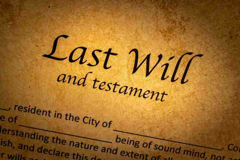 last will and testament