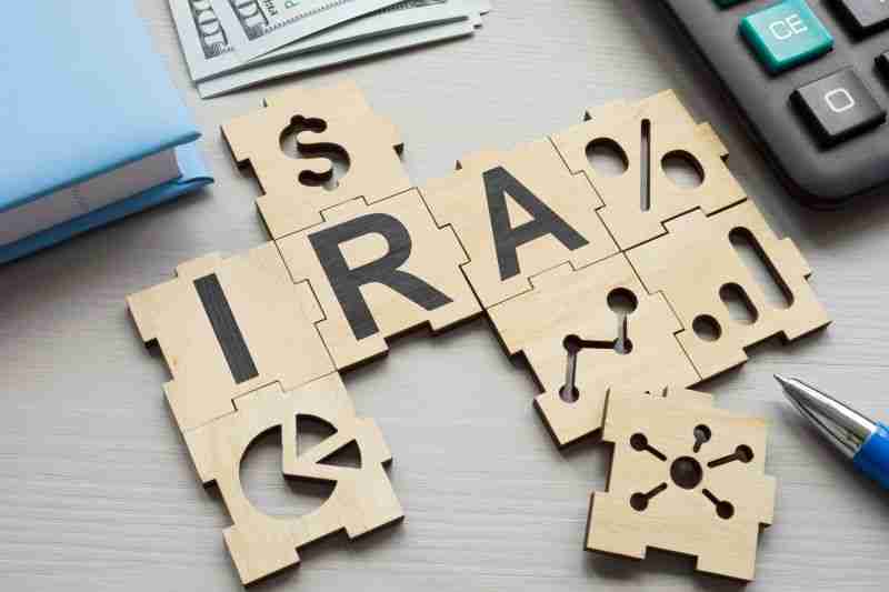 IRA written on blocks