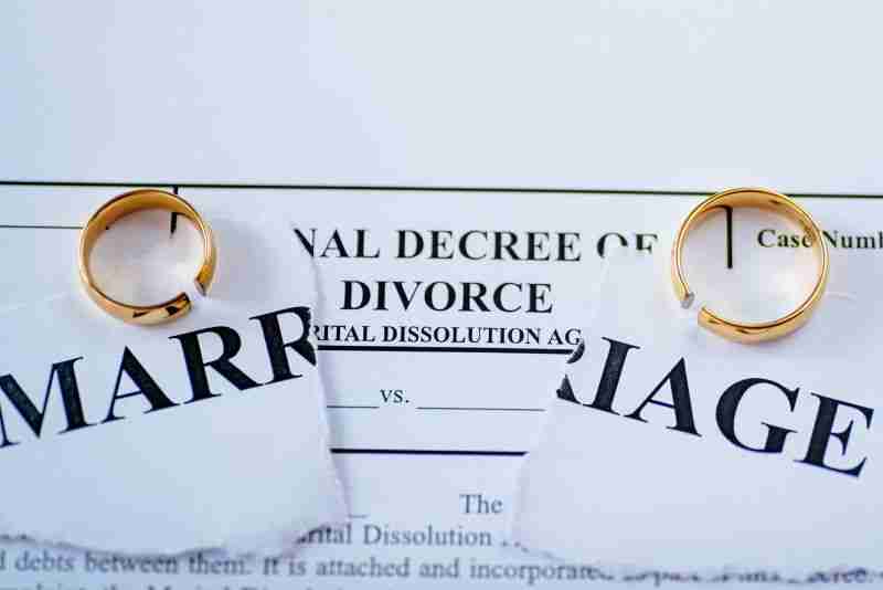 torn up divorce decree
