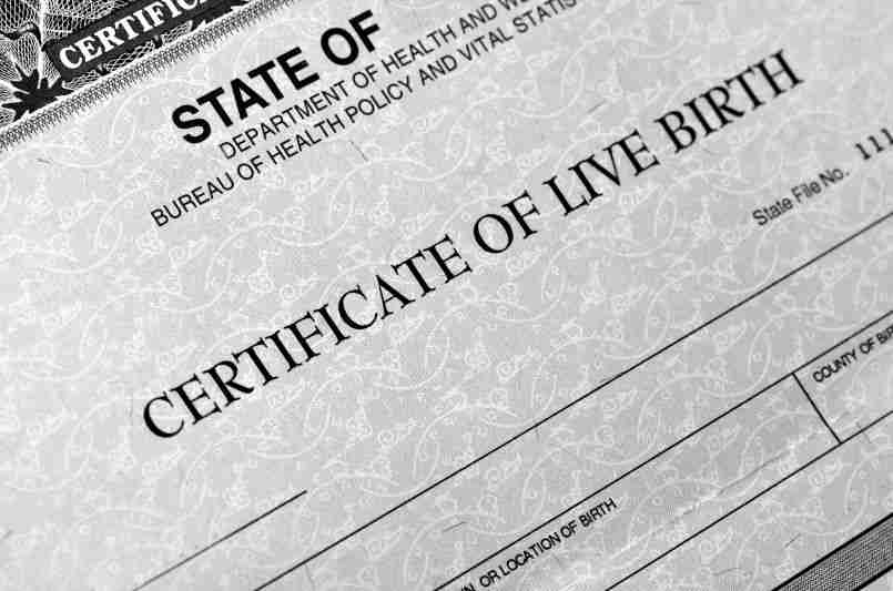 birth certificate